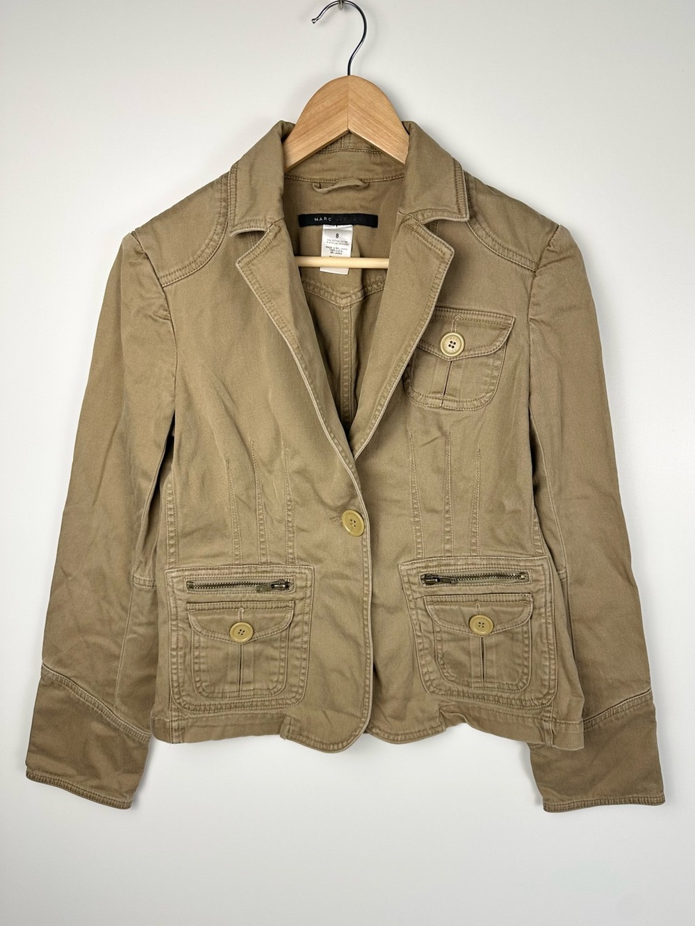 Marc Jacobs Utility Khaki Blazer